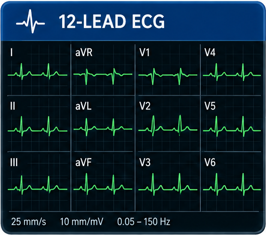 ECG waveform monitoring