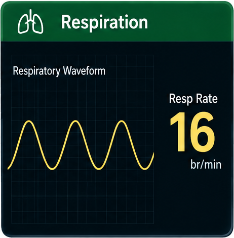 Respiration waveform monitoring